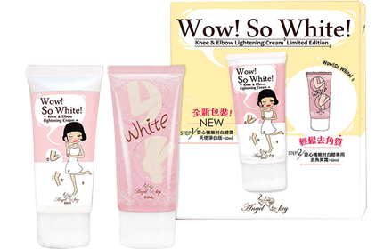 Angel Key WOW Knee&Elbow Lighting Cream Limited Edition 耍心机嫩肘白膝霜特惠组