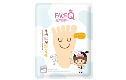 Face Q 绝世美肌 Milk Moisturizing Foot Mask *牛奶滋润护足膜 (1pair)