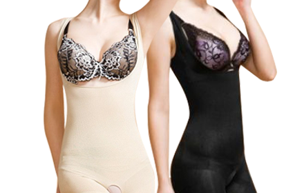 SHILLS BodySlim Japan 480D Seamless 3D Body Suit Bust & Waist Focused 日本480高丹美学 — 无接缝3D极朔托胸平复连身衣