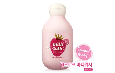 Etude House – Milk Talk Body Wash 200ml # Strawberry Milk